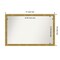 Angled Gold Non-Beveled Custom Framed Bathroom Vanity Wall Mirror